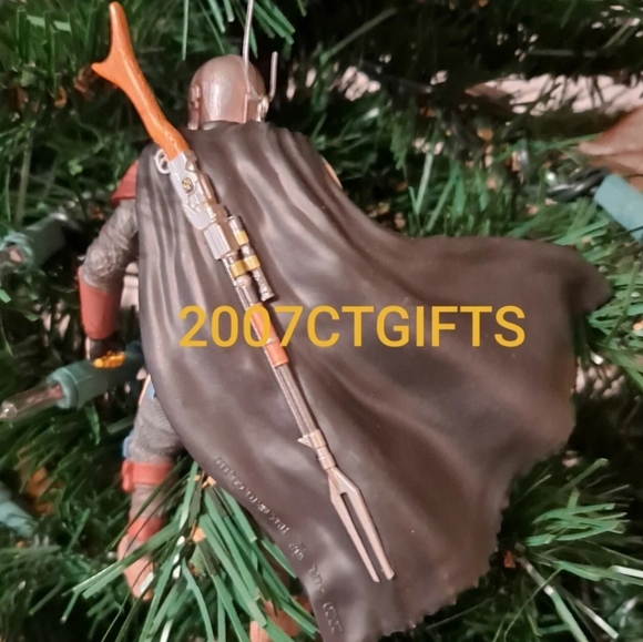 BNIB 2020 DISNEY Star Wars Hallmark Keepsake THE MANDALORIAN Christmas Ornament. - Picture 5 of 7